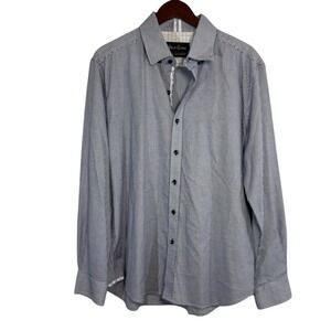 Robert Graham 2XL Houndstooth Print Modern Americana Men's Tailored Dress Shirt